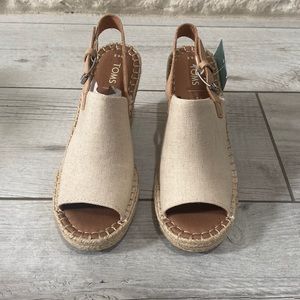 NIB Toms Monica Wedge